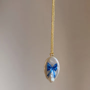 The Blue Ribbon Necklace